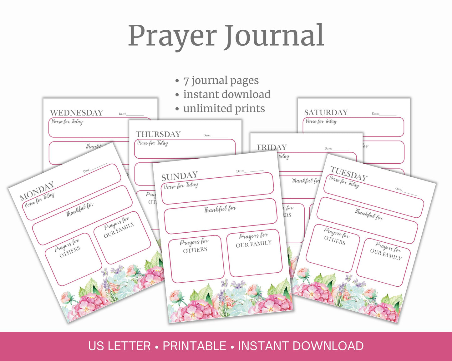 Printable Daily Prayer Journal