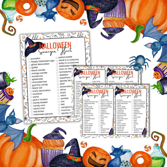 Halloween Scavenver Hunt printable game