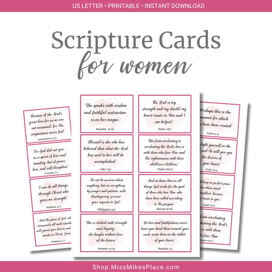 Printable Scripture Cards for Women