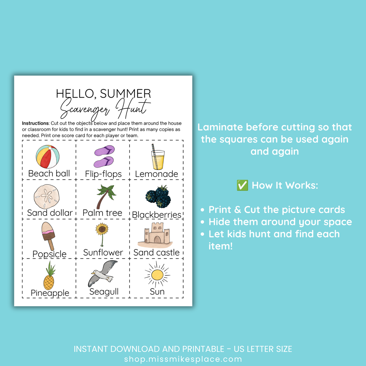 Summer Scavenger Hunt