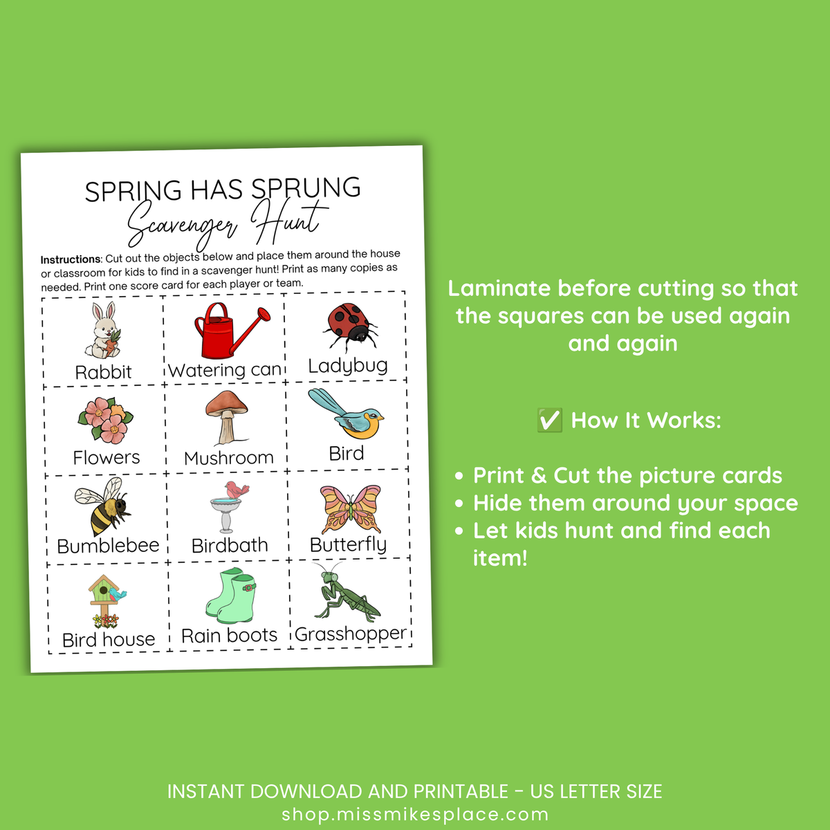 Spring Scavenger Hunt