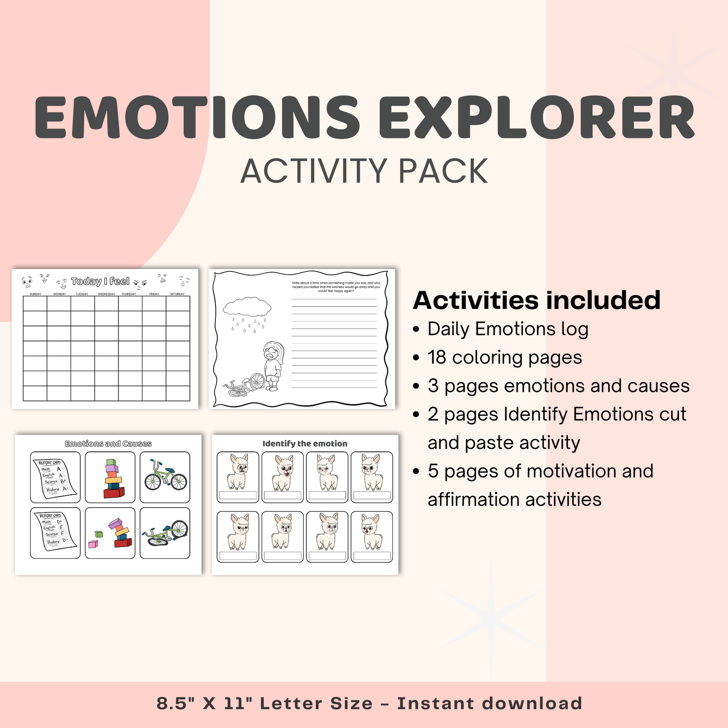 Emotions Explorer Activity Pack