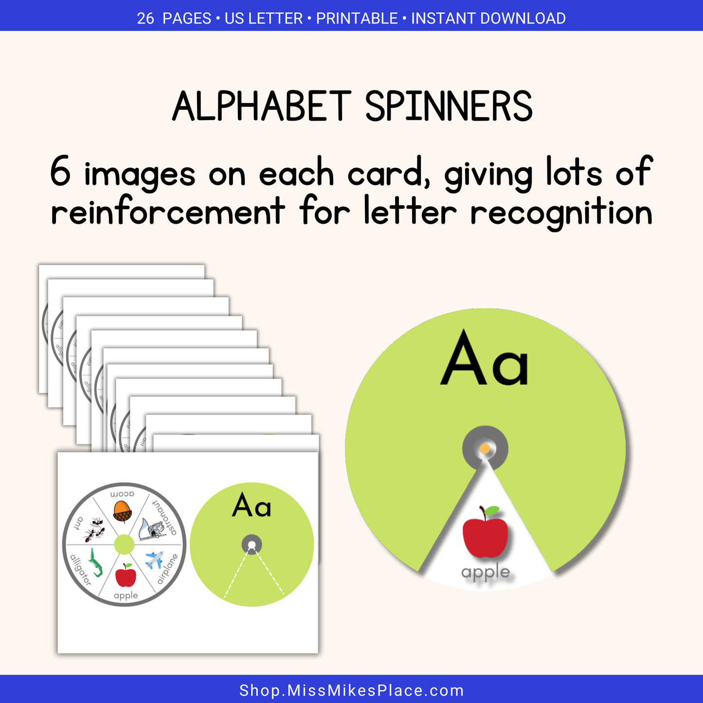 Alphabet Spinner Set