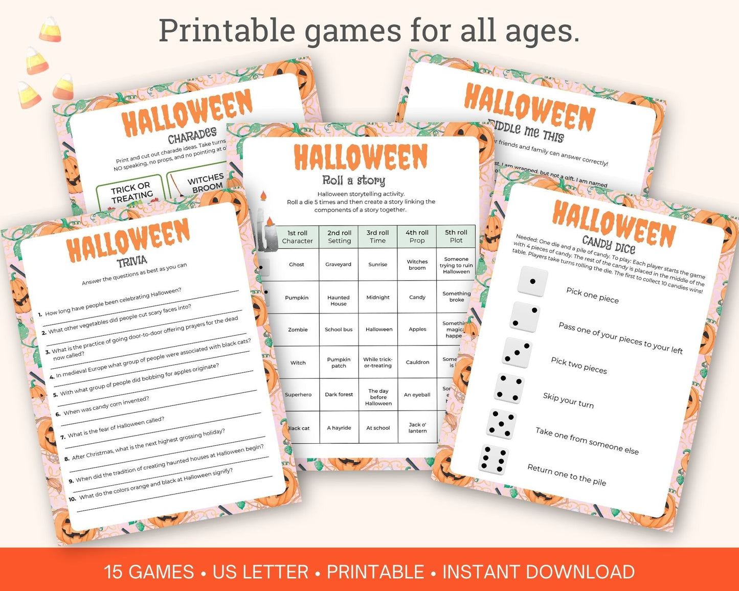 Halloween printable games for Kids