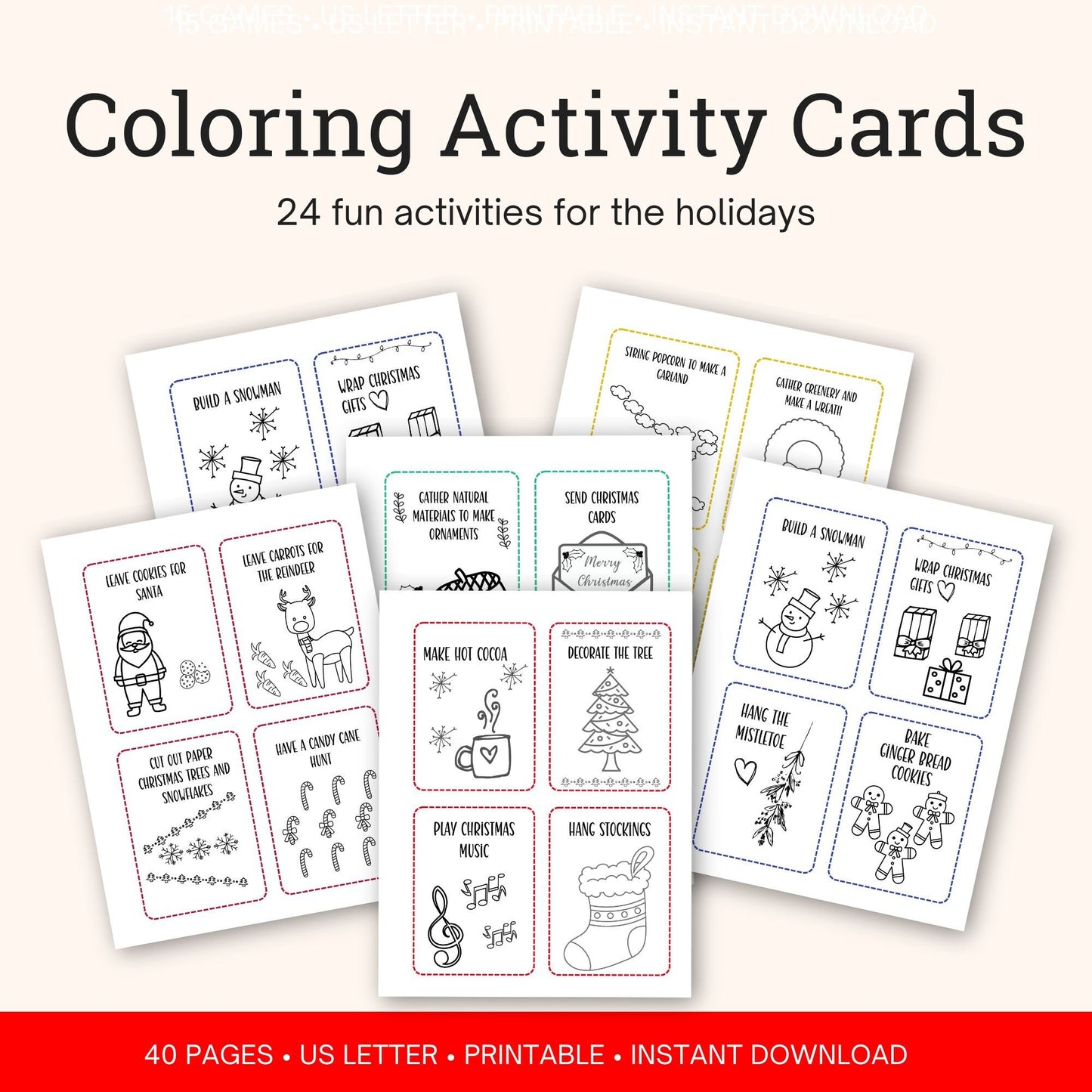 Christmas Activity Bundle for Kids