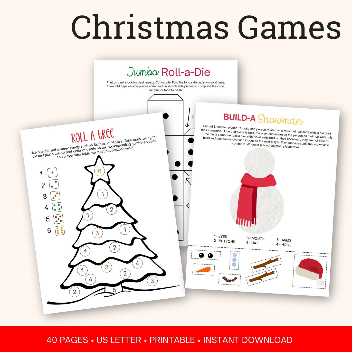 Christmas Activity Bundle for Kids